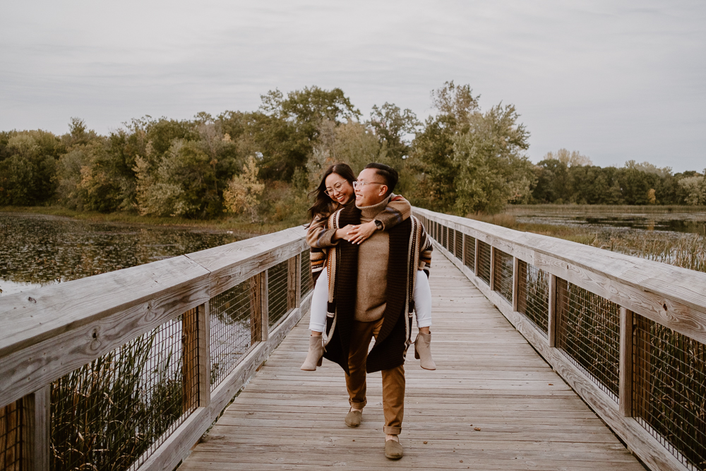 couple adventure in minnesota park